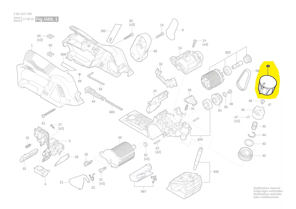 Bouton réglage réf. 2 600 451 010 BOSCH